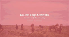 Desktop Screenshot of doubleedgesoftware.com