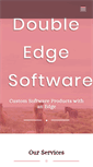 Mobile Screenshot of doubleedgesoftware.com